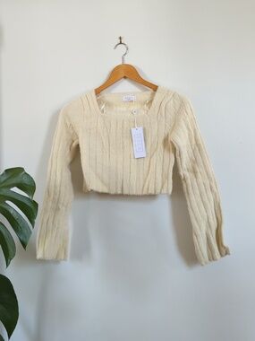 Sage The Label Camille Square Neck Sweater XS